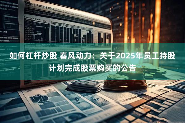 如何杠杆炒股 春风动力：关于2025年员工持股计划完成股票购买的公告